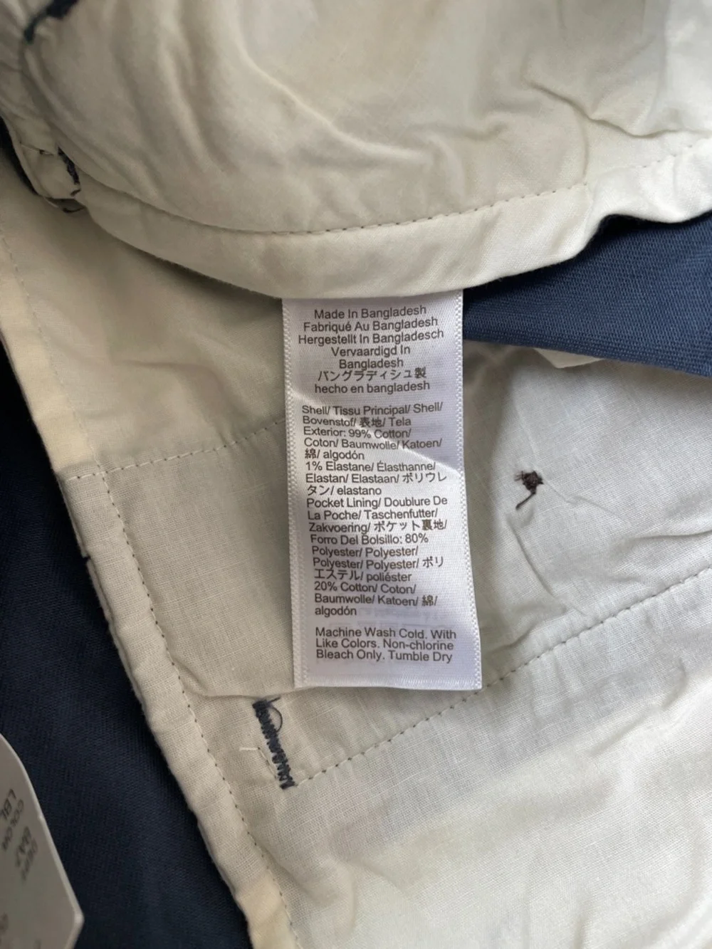 J. Crew Straight Fit Original Chino Pant Legacy Navy 34 x 34‎